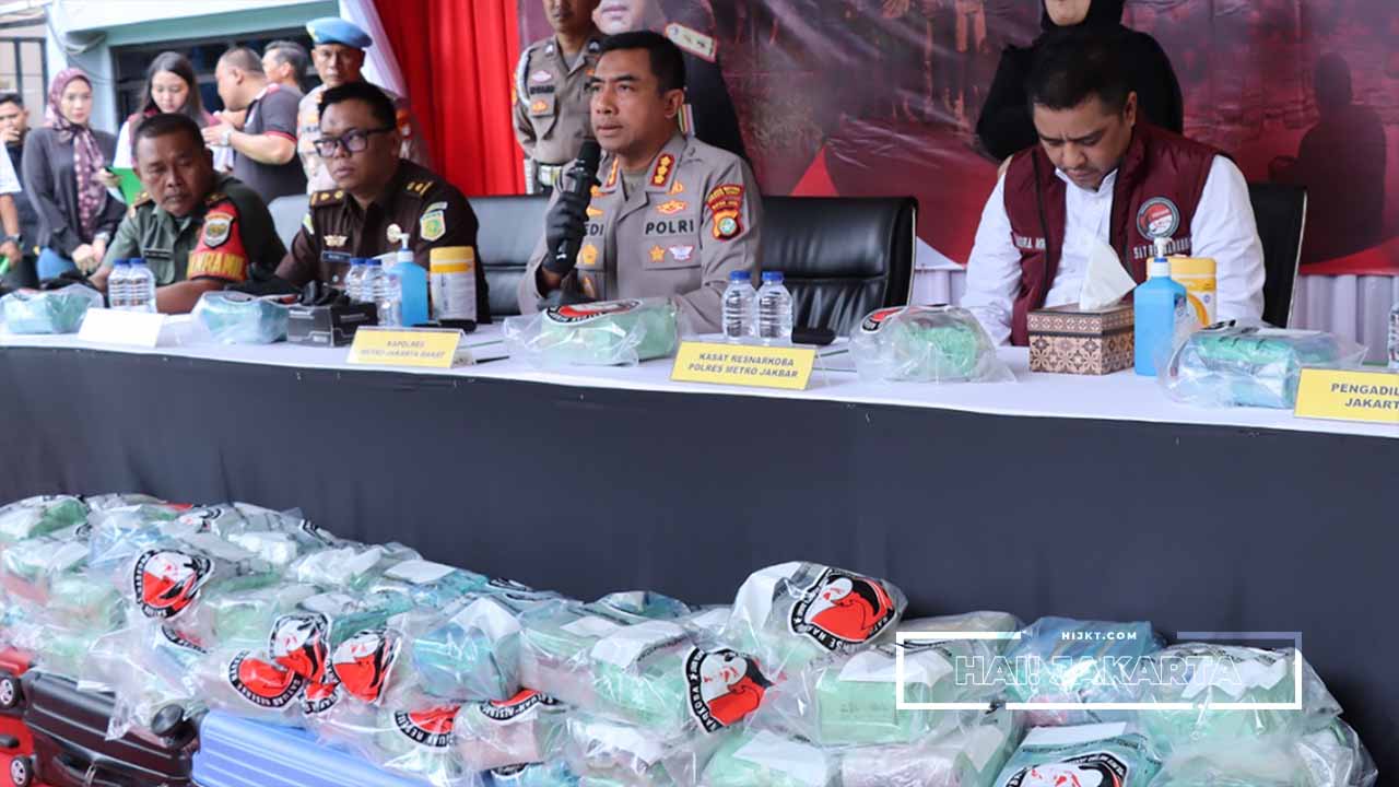 Polres Jakarta Barat Musnahkan Sabu dan Ganja