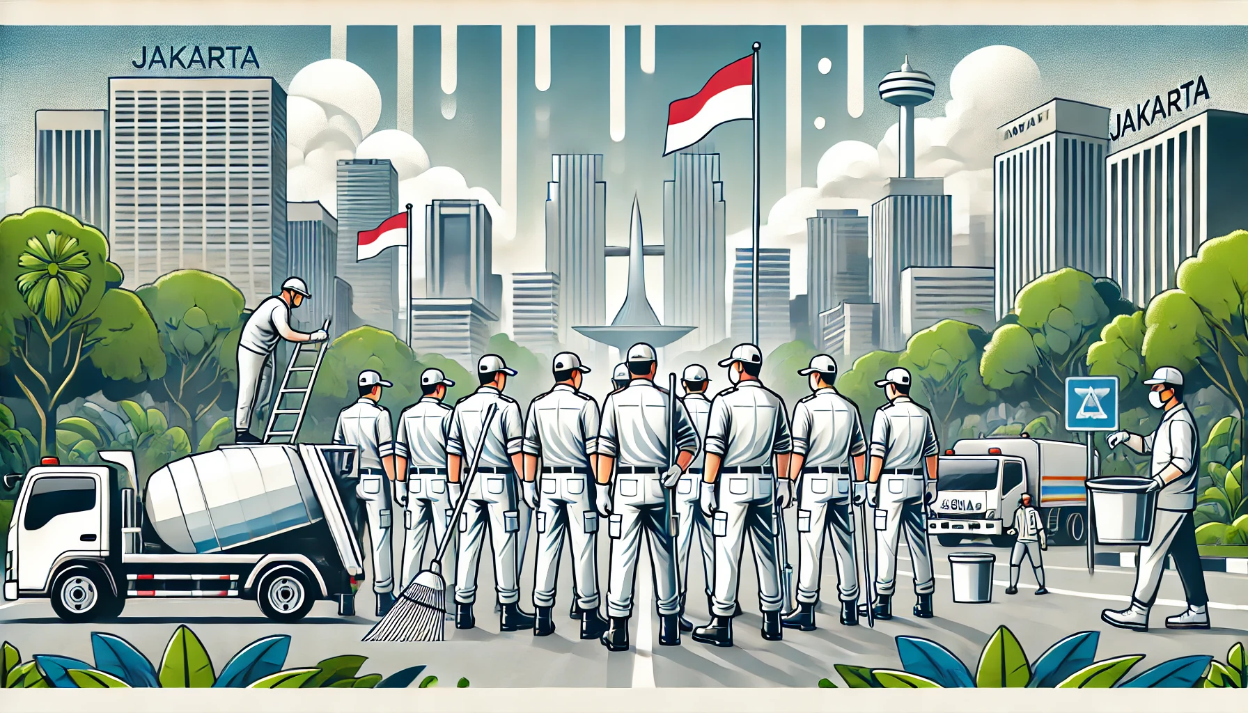 Pasukan Putih Jakarta Gaji