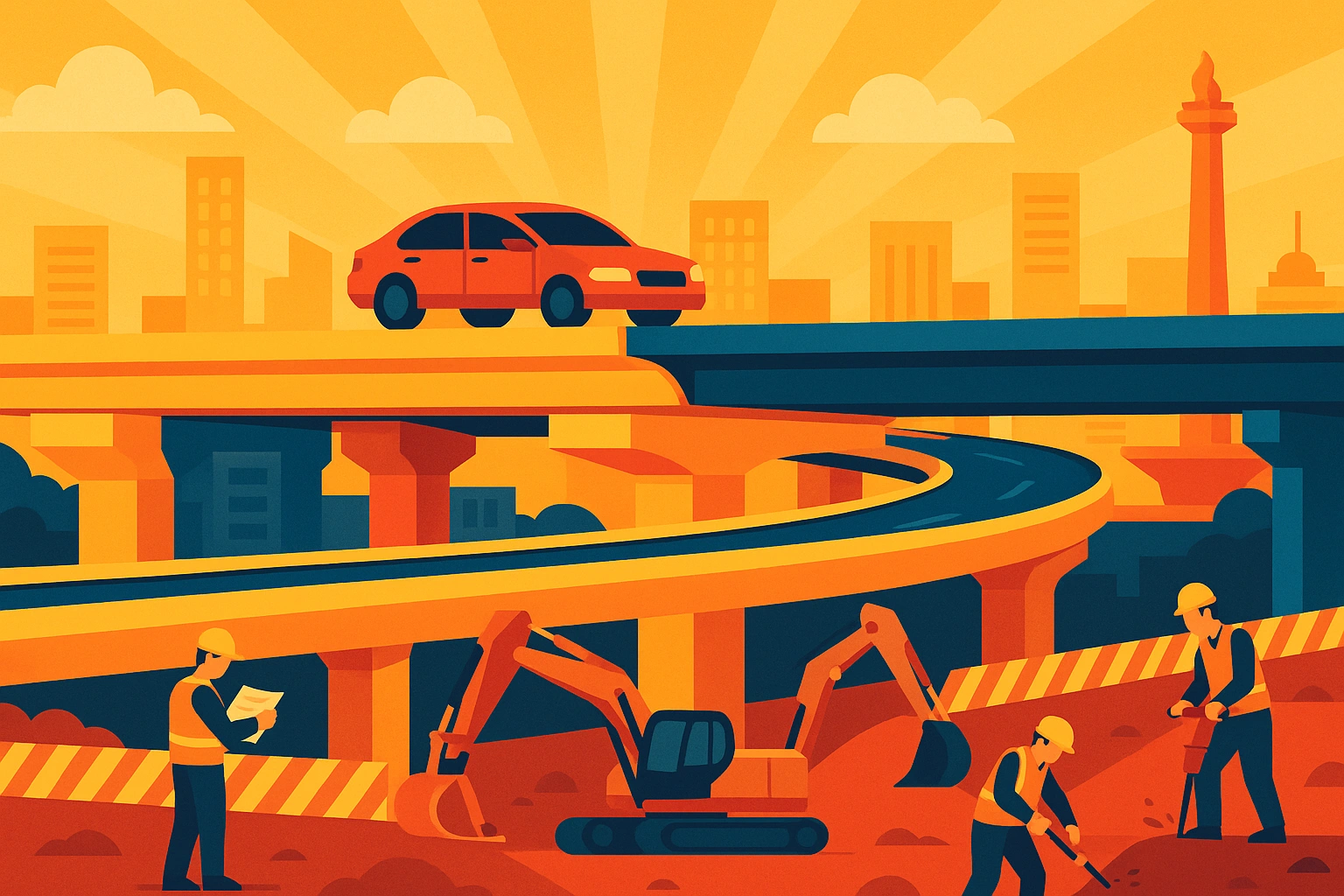 Pembangunan Jalan Layang Jakarta