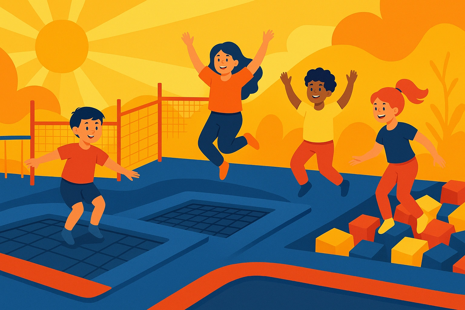 Trampoline Park Seru Di Jakarta Selatan