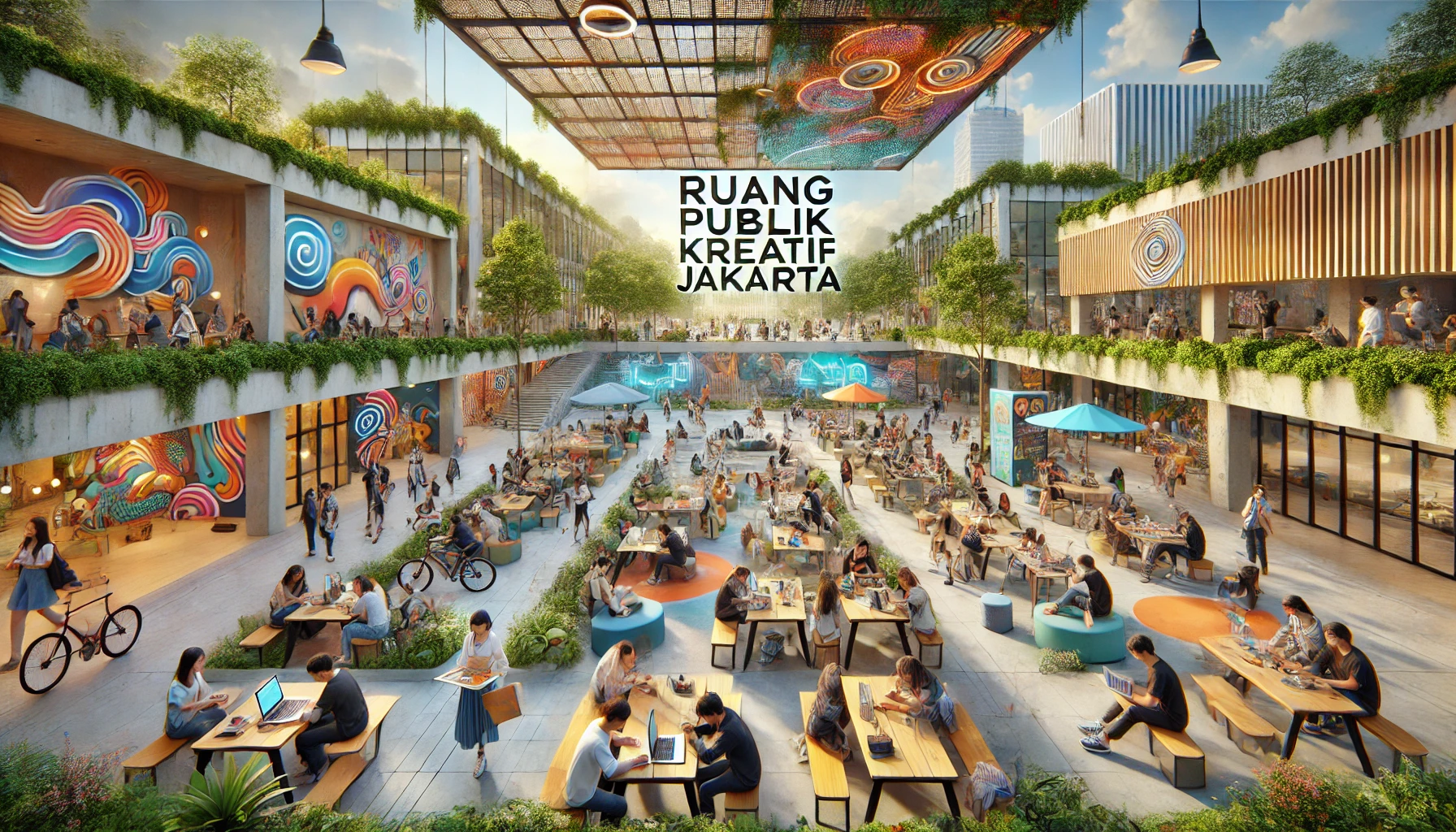 Ruang Publik Kreatif Jakarta Terkini yang Jadi Tempat Aesthetic Gratis untuk Nongkrong Komunitas dan Healing Anak Muda