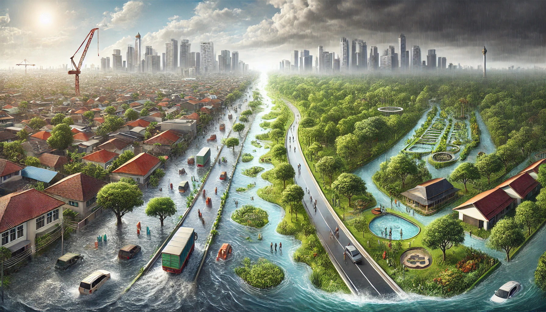Solusi Cerdas Atasi Banjir Jakarta Lewat Penguatan Ruang Hijau dan Pendekatan Kota Berkelanjutan yang Terintegrasi