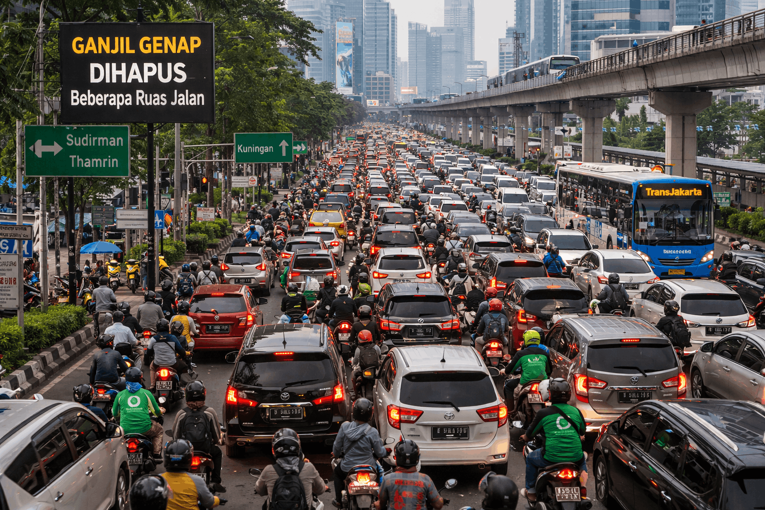 Ganjil Genap Jakarta Ditiadakan 9 Juni 2025