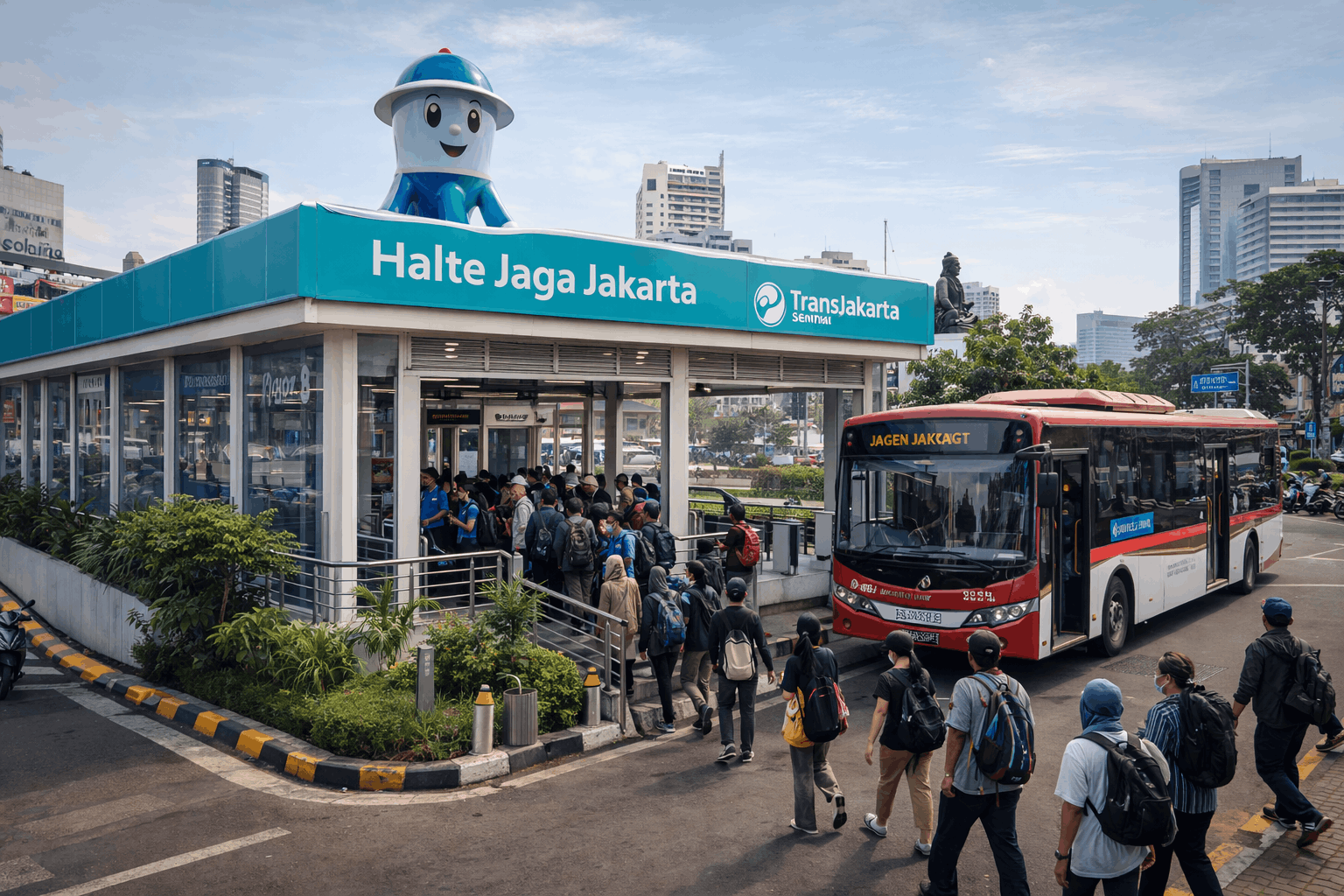 Halte Busway Jaga Jakarta Transformasi Nama Dan Simbol Perlawanan Anarkisme