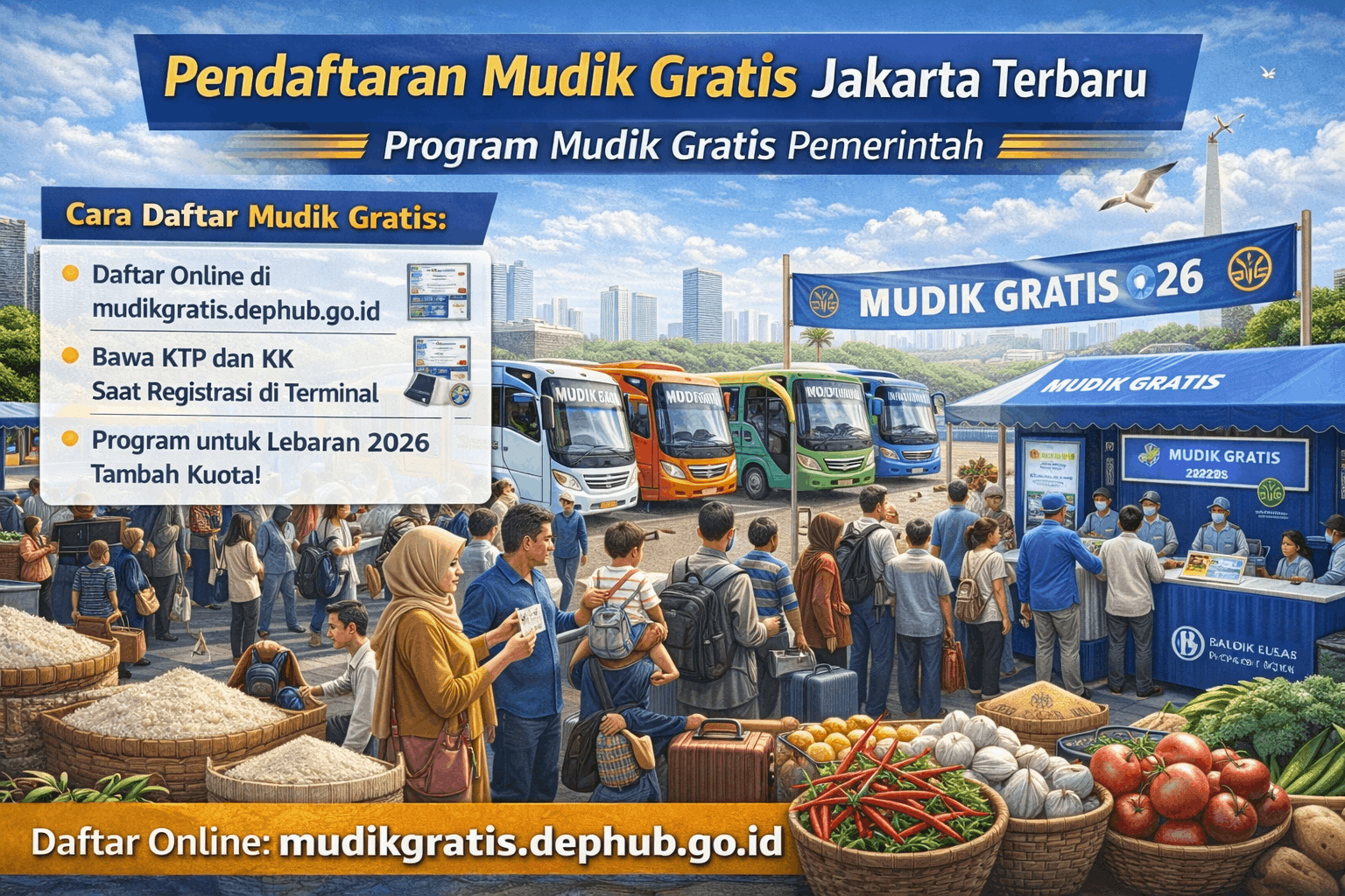 Pendaftaran Mudik Gratis Jakarta Terbaru 2026 Cara Daftar Link Resmi Dan Jadwal Keberangkatan