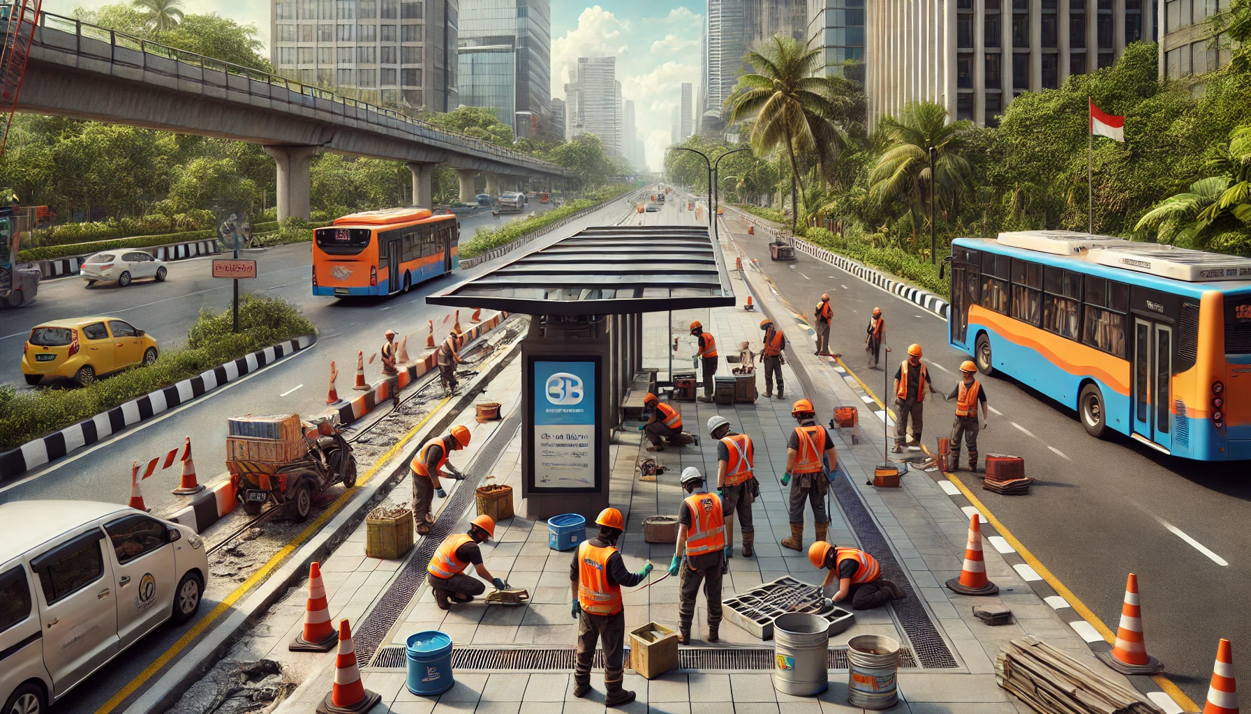 Perbaikan Fasilitas Umum Jakarta Dilakukan Cepat Usai Kerusuhan