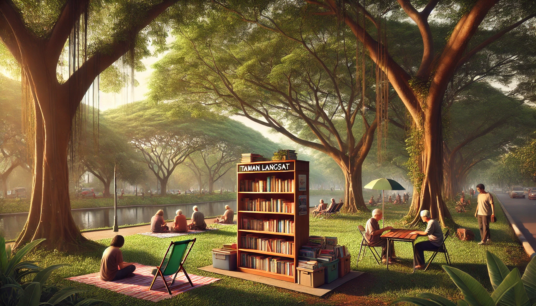 Perpustakaan Jalanan Taman Langsat Jadi Ruang Baca Alternatif Yang Semakin Diperjuangkan