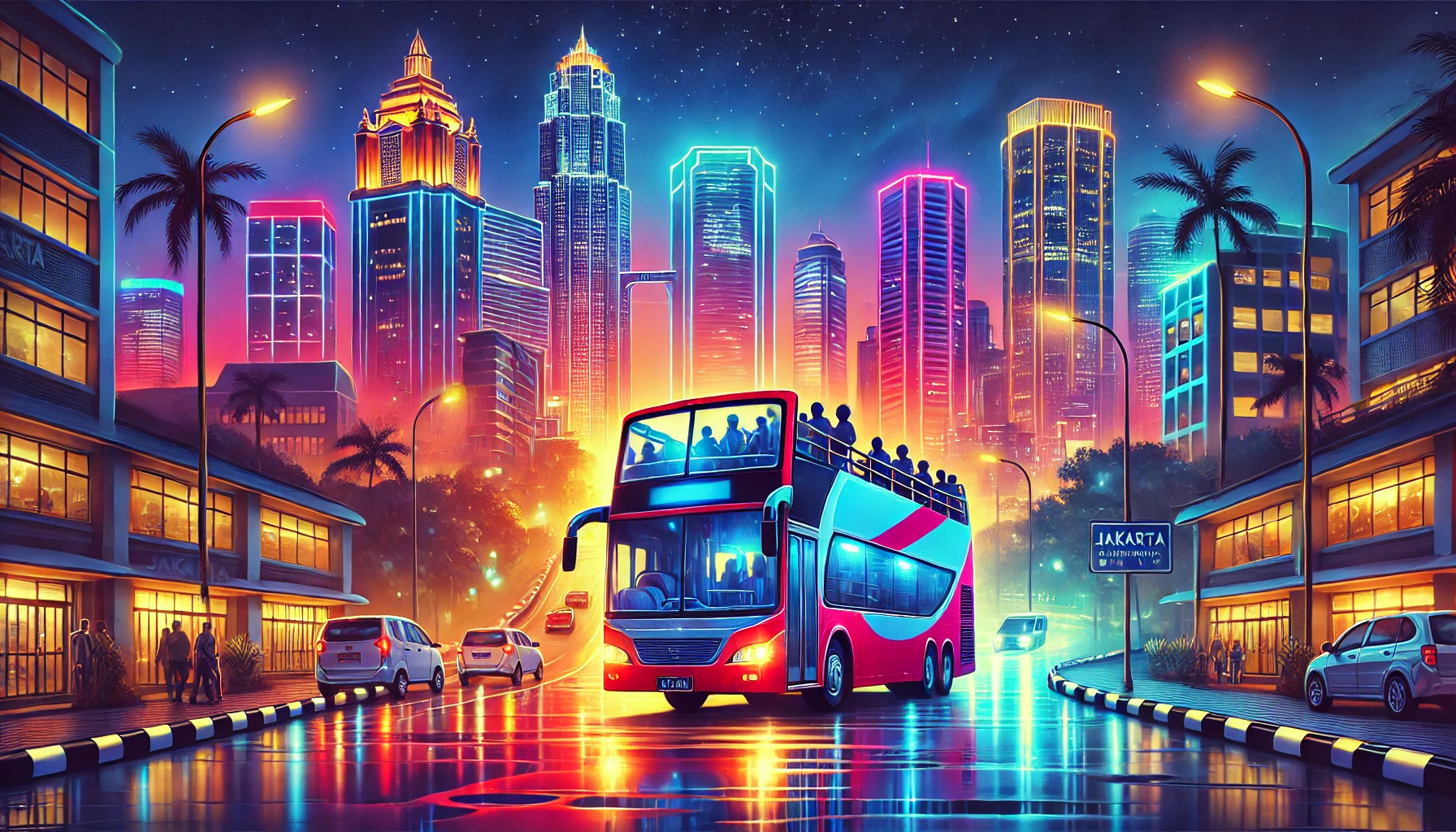 Bus Wisata Jakarta Malam Pengalaman Keliling Kota Gratis Dengan Pemandangan Lampu Kota Menakjubkan