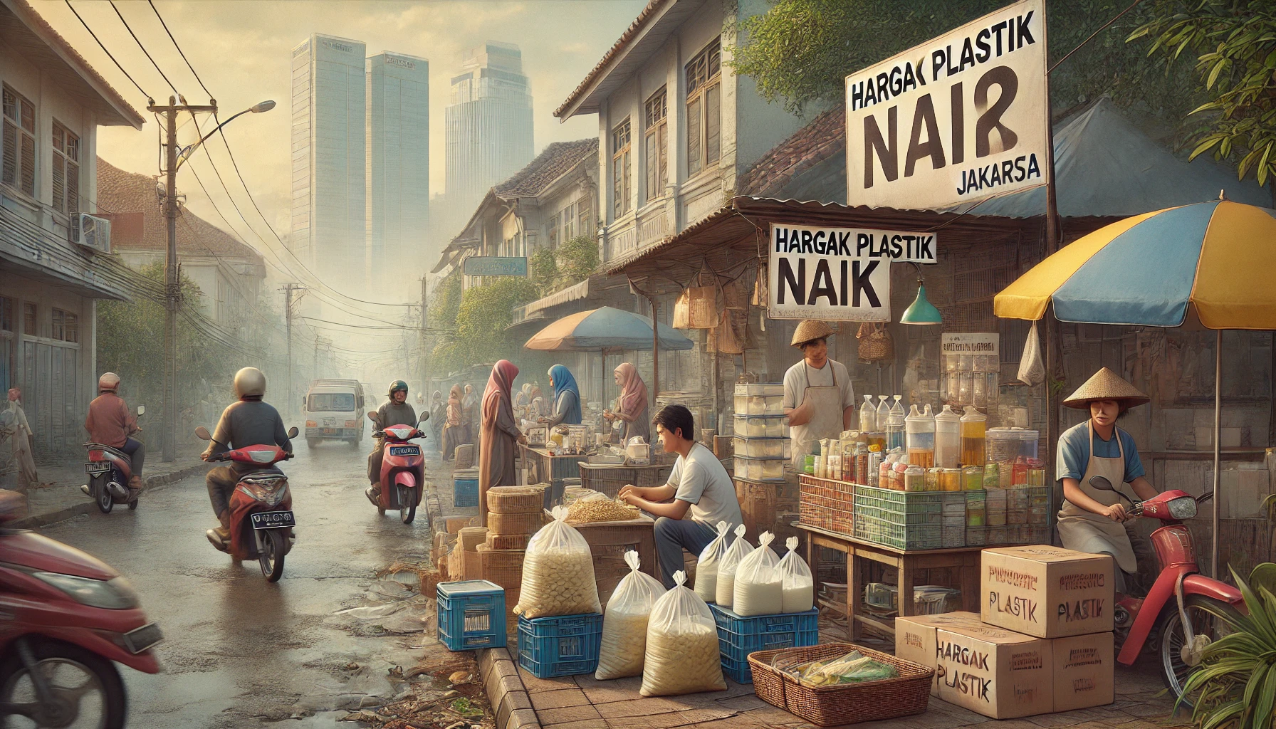 Harga Plastik Jakarta Naik Drastis Dampak Global Bikin Pedagang Beralih Alternatif