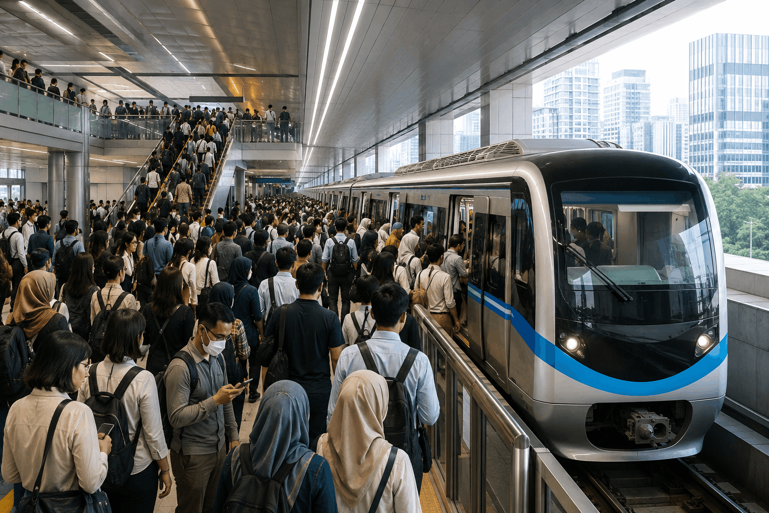 Mrt Jakarta Pecahkan Rekor Penumpang
