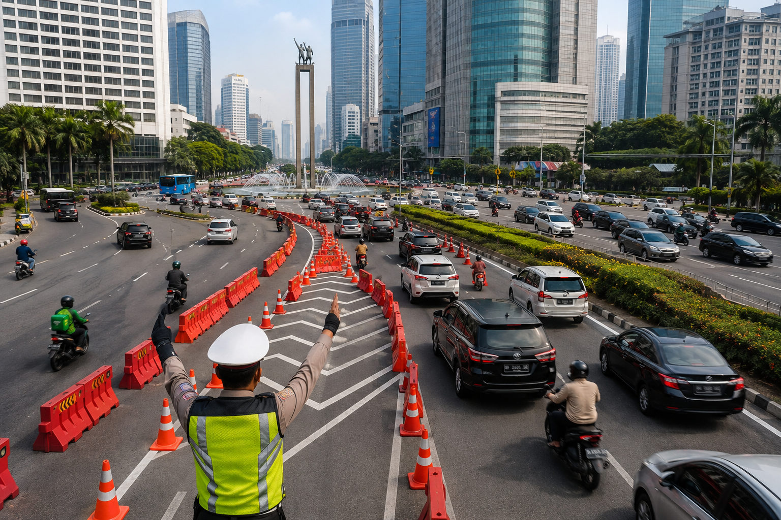Rekayasa Lalu Lintas Jakarta 10 Agustus