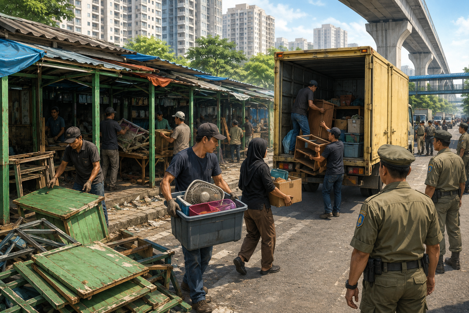 614 Pedagang Kramat Jati Direlokasi