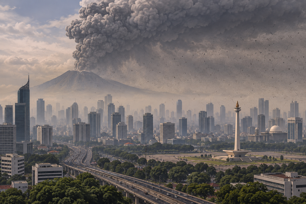 Abu Vulkanik Jakarta Hari Ini
