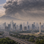 Abu Vulkanik Jakarta Hari Ini
