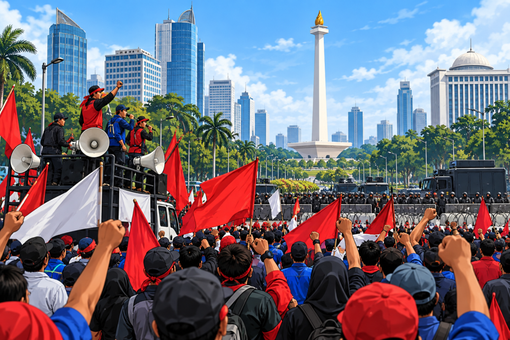 Titik Demo Buruh Di Jakarta